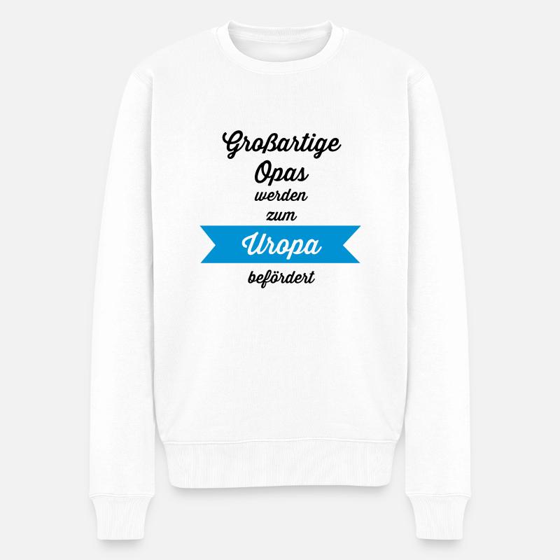 Großartige Opas - Männer Premium Bio Pullover - Weiß