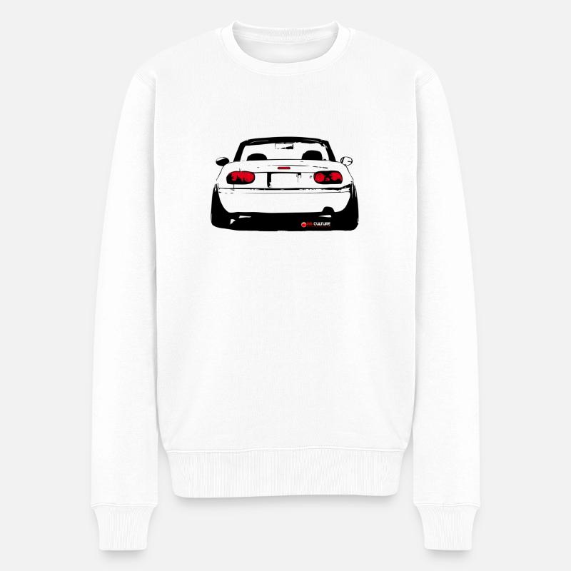 nac_kl_tail_weiss - Männer Premium Bio Pullover - Weiß