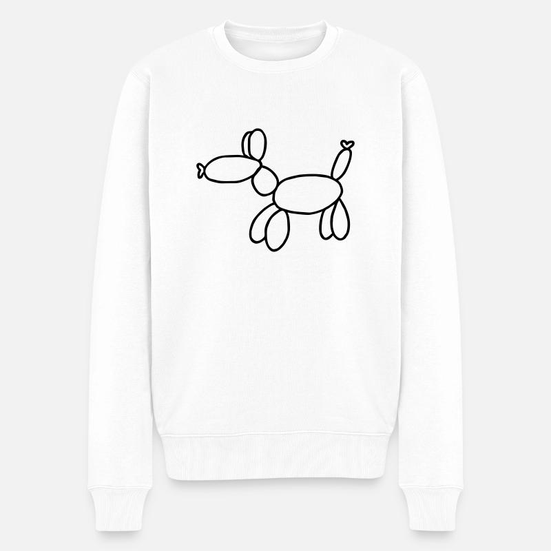 Balloon Dog - Pull Premium bio Homme - blanc