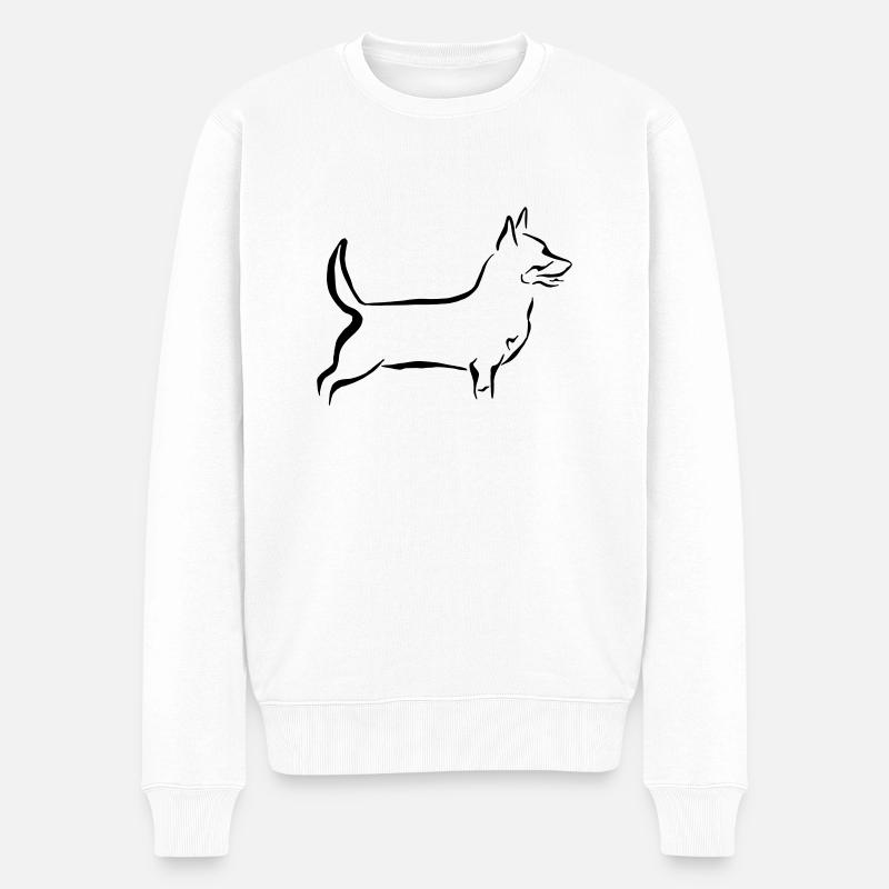 Lancashire Heeler - Pull Premium bio Homme - blanc