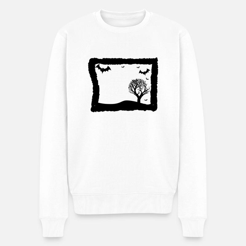chauves-souris - Pull Premium bio Homme - blanc