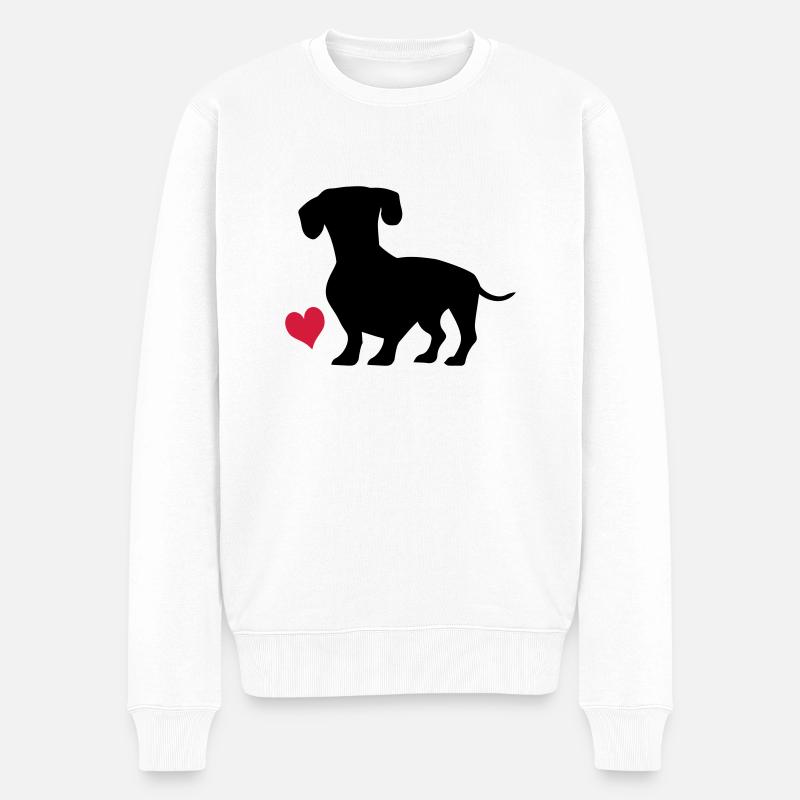 Dackel - Pull Premium bio Homme - blanc