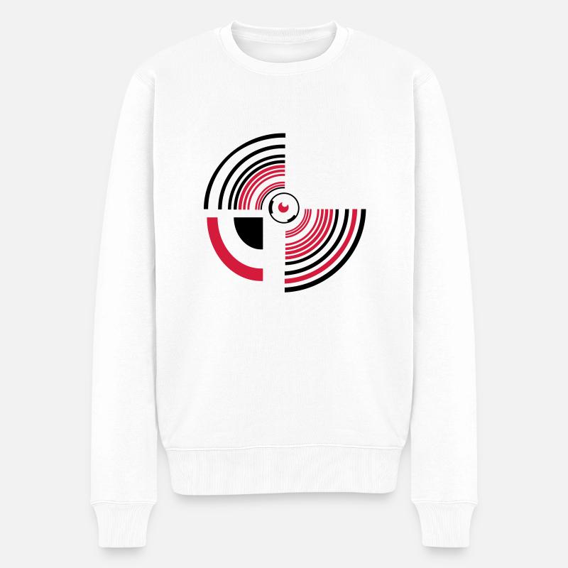 circle - Männer Premium Bio Pullover - Weiß