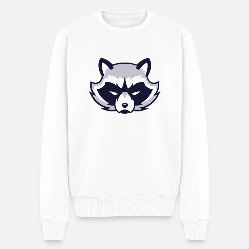 Racoon - Pull Premium bio Homme - blanc