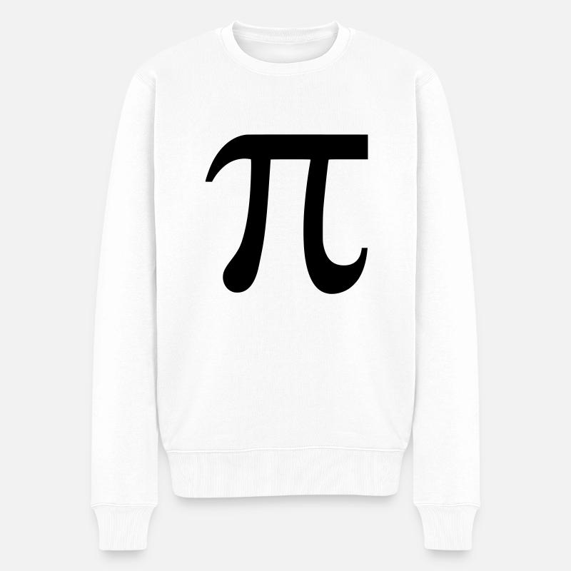 PI - Männer Premium Bio Pullover - Weiß