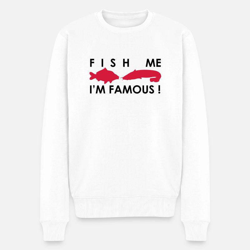 Fish Me I'm Famous ! - Pull Premium bio Homme - blanc