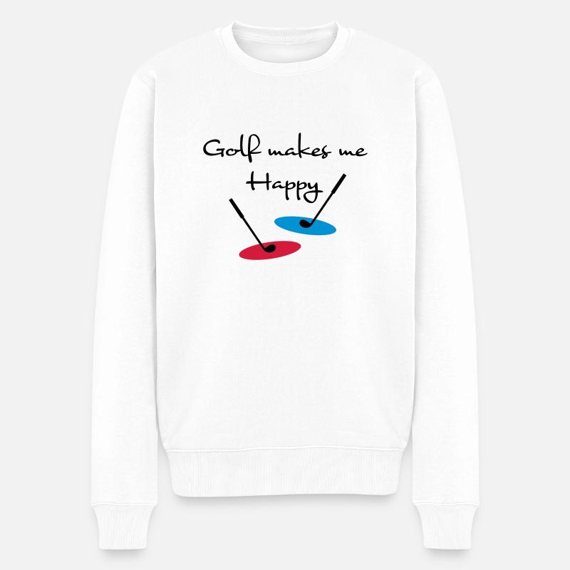 golf - Pull Premium bio Homme - blanc