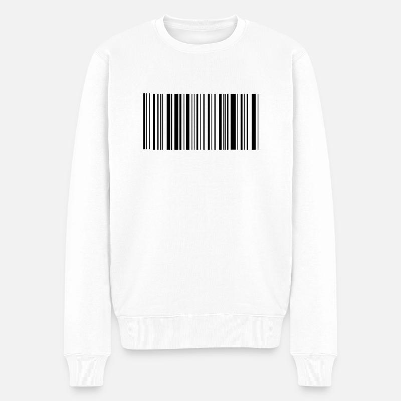 Streepjescode - Pull Premium bio Homme - blanc
