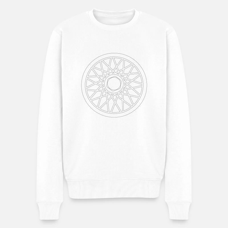 BBS Felge - Männer Premium Bio Pullover - Weiß