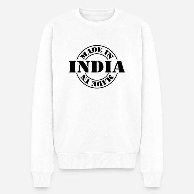 made in india m1k2 - Pull Premium bio Homme - blanc