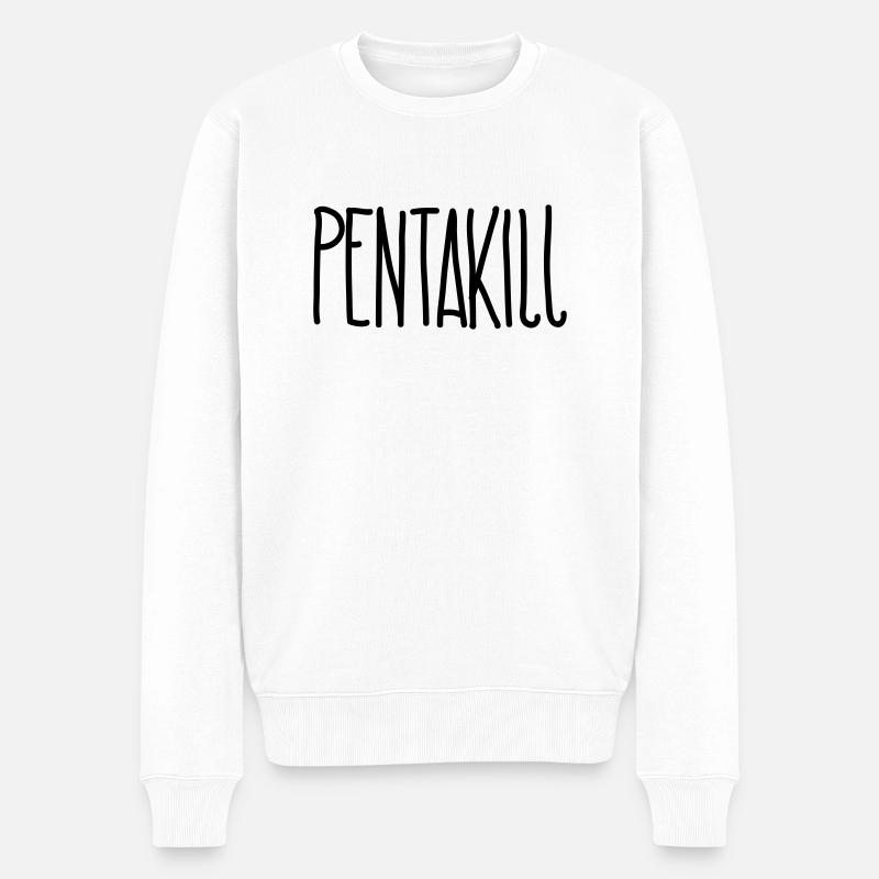Pentakill - Männer Premium Bio Pullover - Weiß