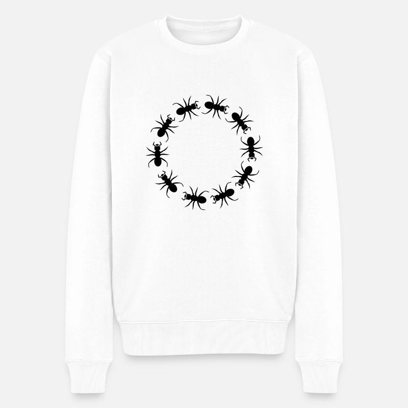 District d'insecte fourmi - Pull Premium bio Homme - blanc
