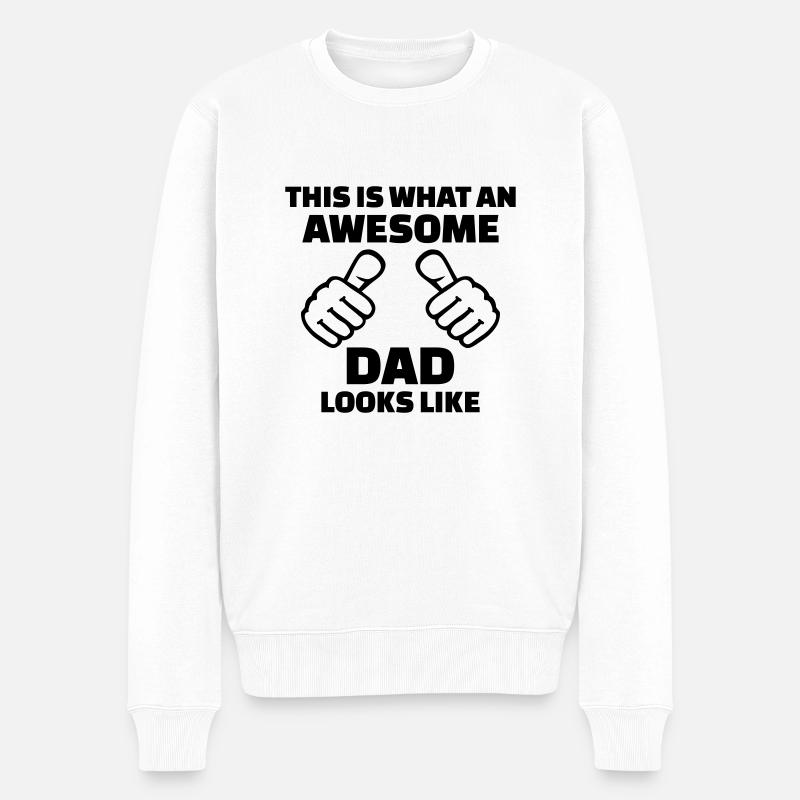 Awesome Dad - Pull Premium bio Homme - blanc