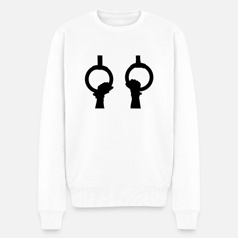 Gymnastique - Pull Premium bio Homme - blanc