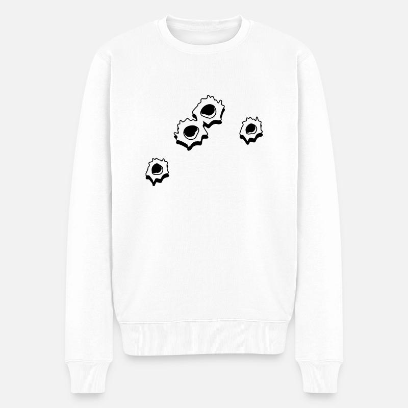 Trou trous balle - Pull Premium bio Homme - blanc
