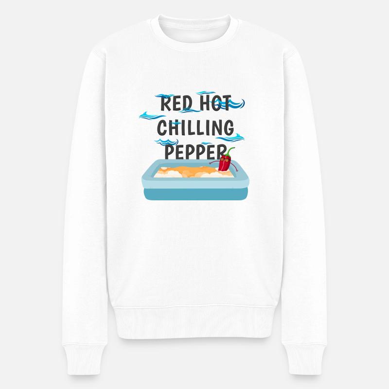 Red Hot Chilling Pepper - Pull Premium bio Homme - blanc