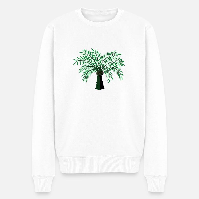 Baum 01 - Männer Premium Bio Pullover - Weiß