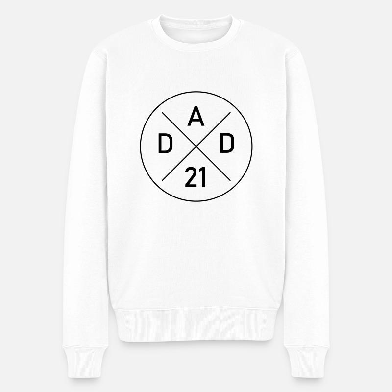 Papa 21 - Pull Premium bio Homme - blanc