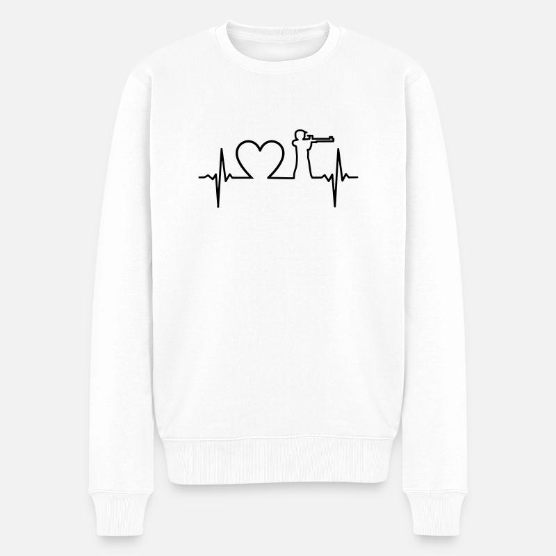 Pulse Heart4 - Pull Premium bio Homme - blanc