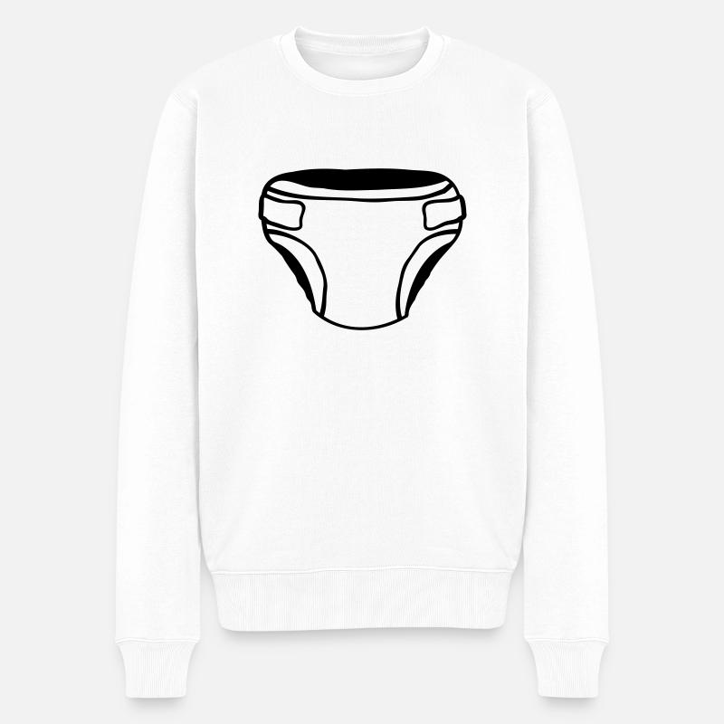 Design Couche Clipart - Pull Premium bio Homme - blanc