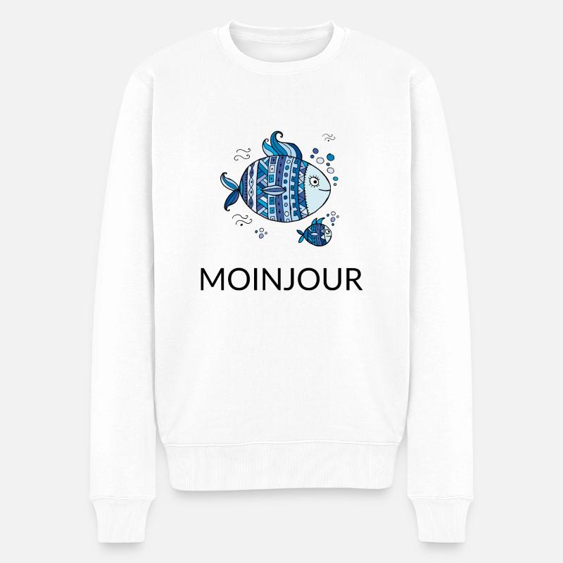 MOINJOUR - MoinJour 34 - Männer Premium Bio Pullover - Weiß