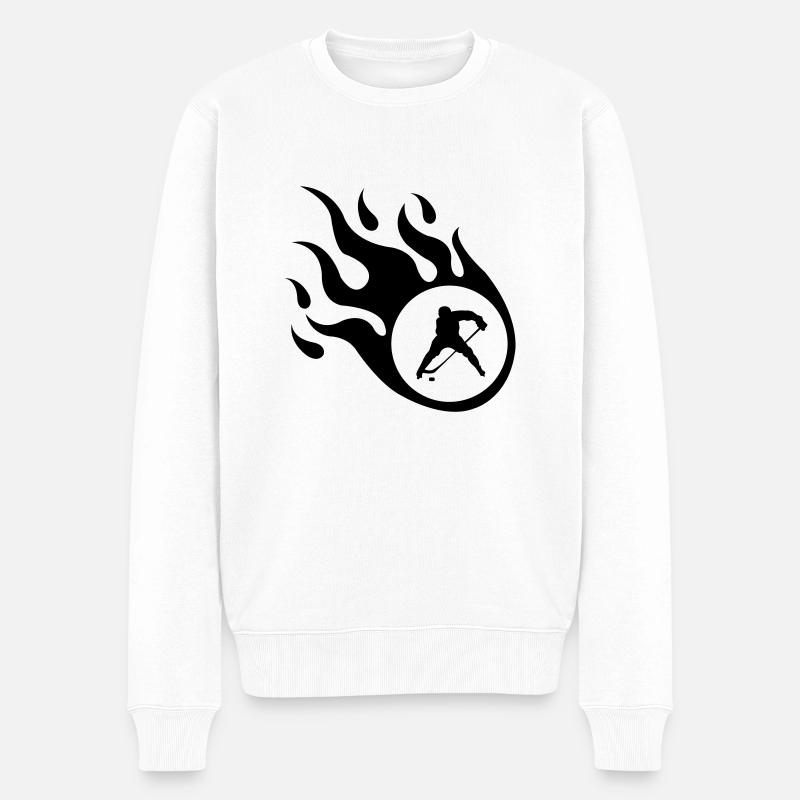 Flamme de hockey - Pull Premium bio Homme - blanc
