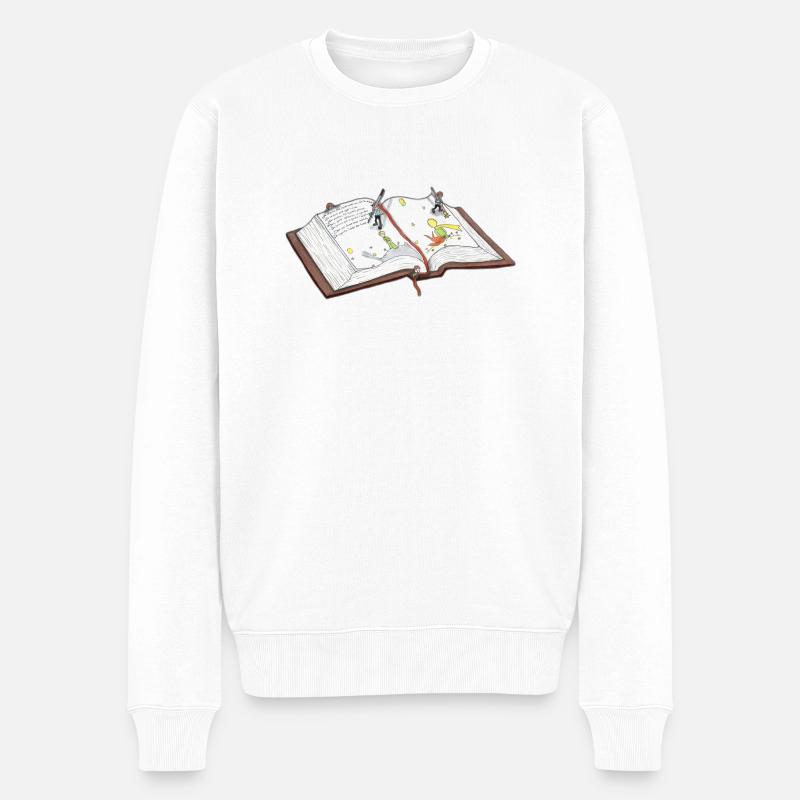 Je ne suis pas apprivoisé dit le renard - Pull Premium bio Homme - blanc