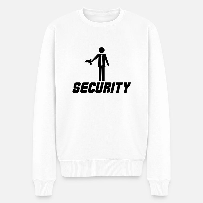security design 001 - Männer Premium Bio Pullover - Weiß