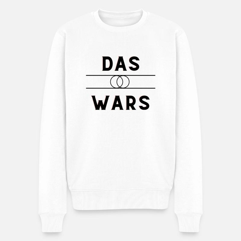 Das Wars - Männer Premium Bio Pullover - Weiß