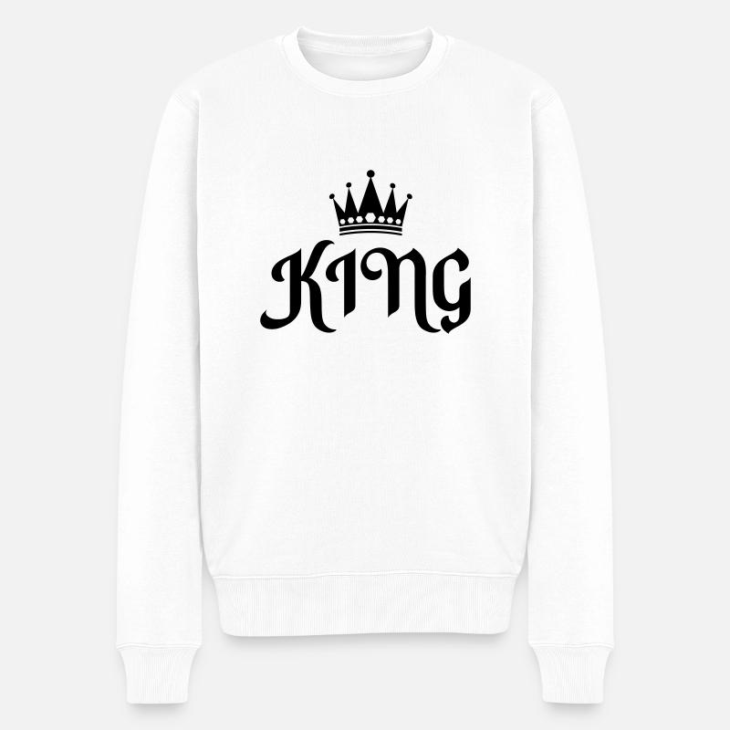 Roi 01 - Pull Premium bio Homme - blanc