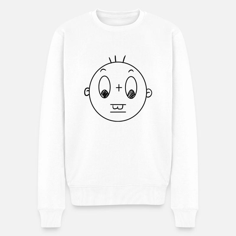 TOTO - Männer Premium Bio Pullover - Weiß