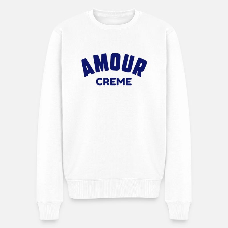 Amour crème - Pull Premium bio Homme - blanc