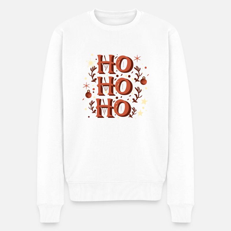 Ho ho ho - Pull Premium bio Homme - blanc