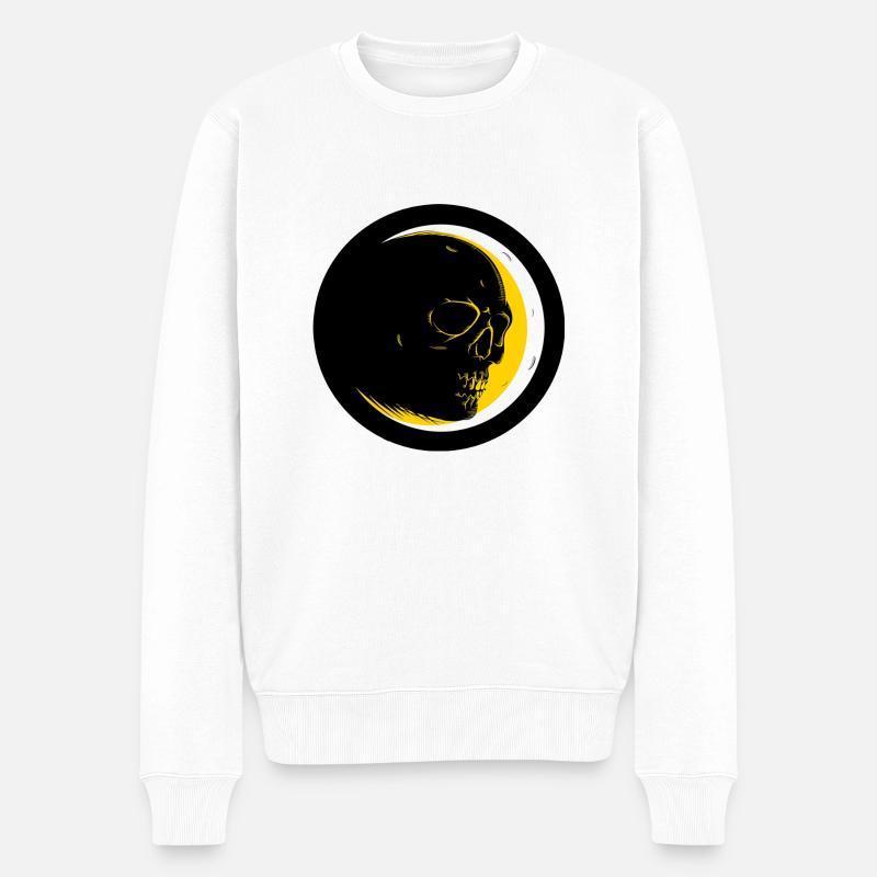 La face cachée de la Lune - Pull Premium bio Homme - blanc