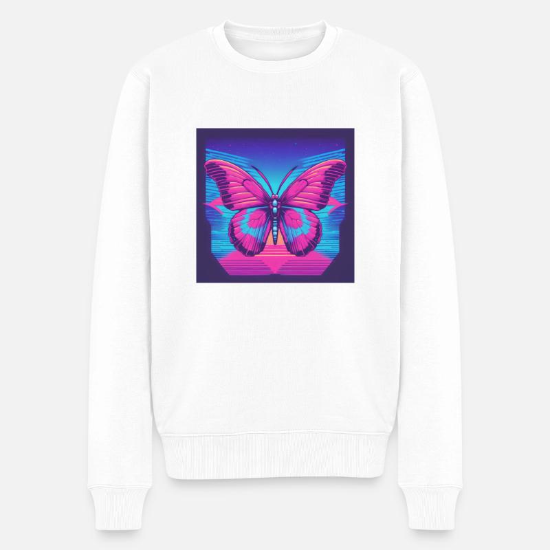 Papillon - Pull Premium bio Homme - blanc