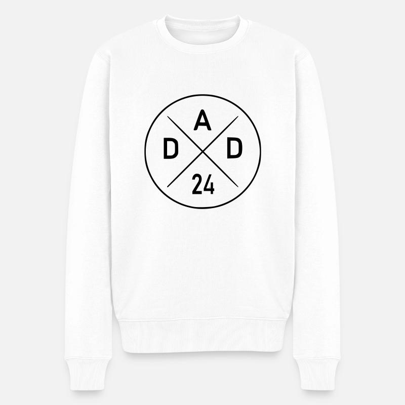 Dad 24 - Männer Premium Bio Pullover - Weiß