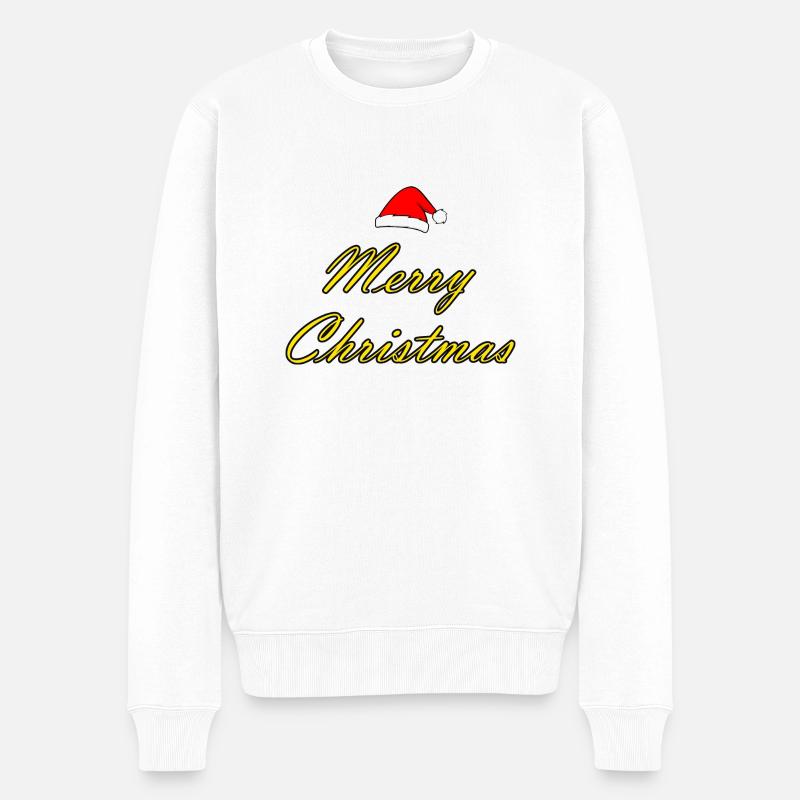 Graphiques 7 Noël 2023 - Pull Premium bio Homme - blanc