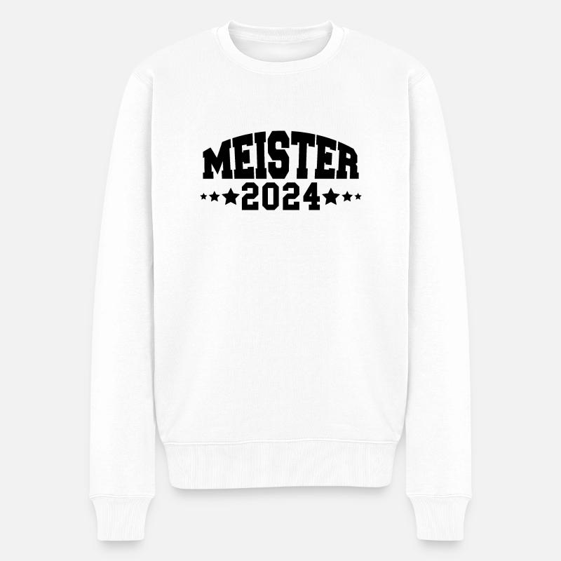 Meister 2024 - Männer Premium Bio Pullover - Weiß
