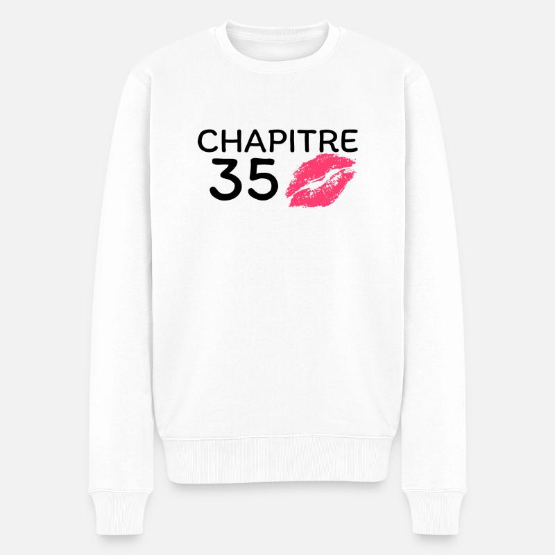 Chapitre 35 ans joyeux anniversaire - Pull Premium bio Homme - blanc