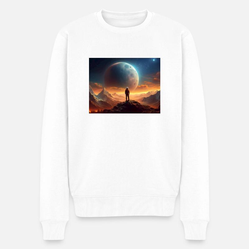 L’ascension de Charon au-dessus de Pluton Partie III - Pull Premium bio Homme - blanc