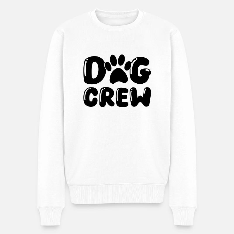 Équipage de patte de chien - Pull Premium bio Homme - blanc