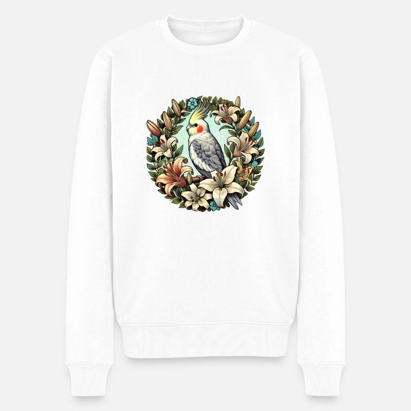 Calopsitte - Pull Premium bio Homme - blanc