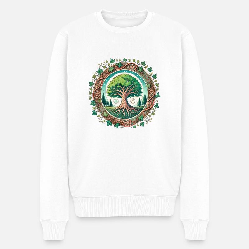 Arbre de vie - Pull Premium bio Homme - blanc