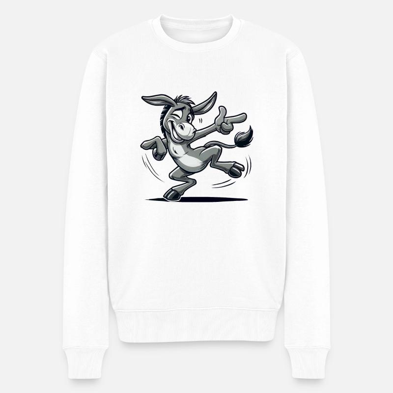 Bande dessinée de l’âne - Pull Premium bio Homme - blanc