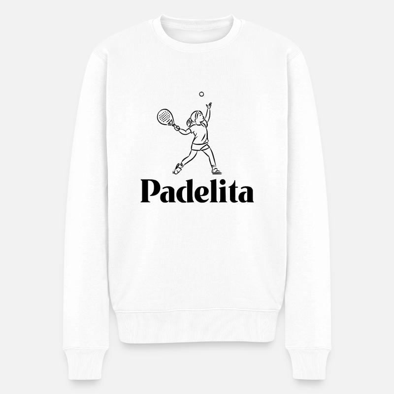 Padelita 1 - Männer Premium Bio Pullover - Weiß