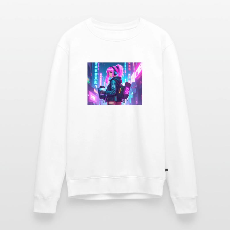 Cyber DJ Coder – Beats, Bytes & Blinks Männer Premium Bio Pullover