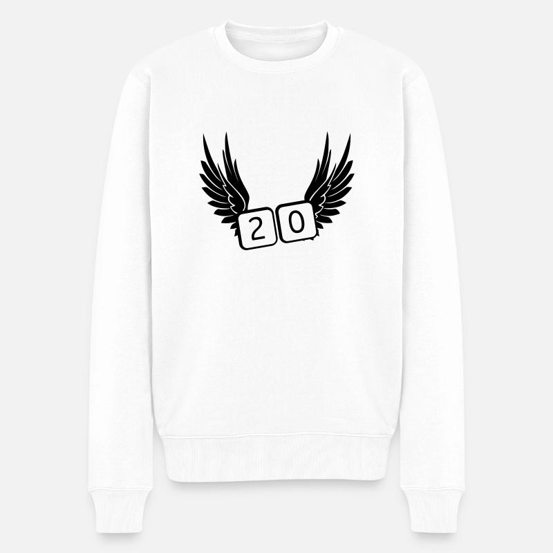 20 années - Pull Premium bio Homme - blanc