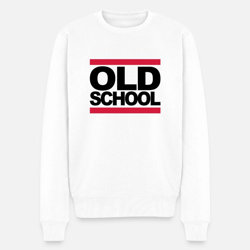 oldschool_2c - Pull Premium bio Homme - blanc