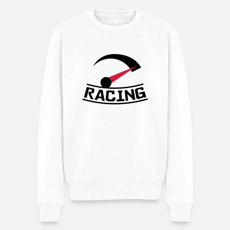 racing_gas - Pull Premium bio Homme - blanc