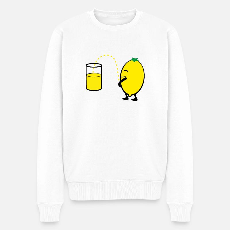 2541614 127819439 lemon - Männer Premium Bio Pullover - Weiß